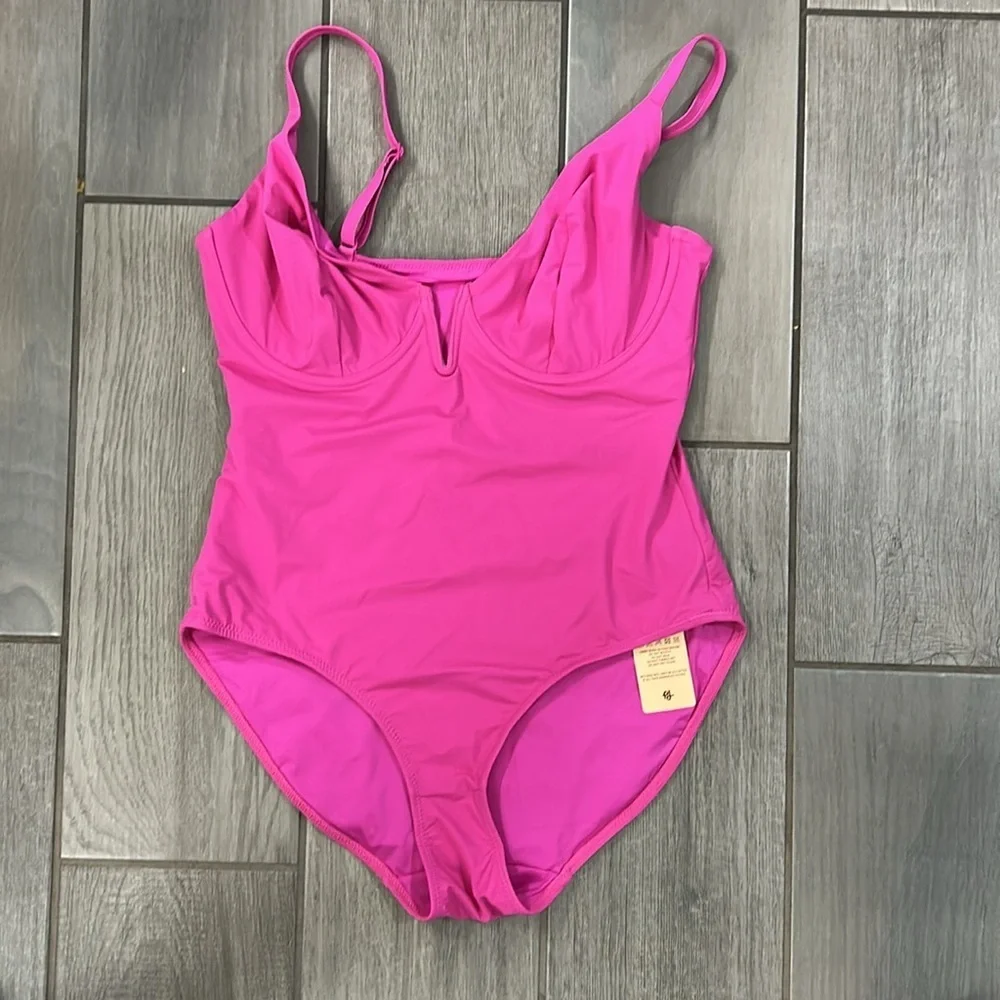 Popilush Shapewear Plunging V Slimming One-Piece Swimsuit Xlarge
